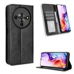 For ZTE Blade A76 5G Magnetic Buckle Retro Texture Leather Phone Case(Black)