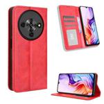 For ZTE Blade A76 5G Magnetic Buckle Retro Texture Leather Phone Case(Red)
