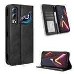 For ZTE nubia Neo 3 GT 5G Magnetic Buckle Retro Texture Leather Phone Case(Black)