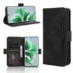 For OPPO Reno11 5G Global Skin Feel Calf Texture Card Slots Leather Phone Case(Black)