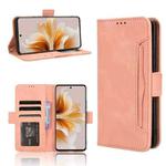 For OPPO A3 Pro 5G Skin Feel Calf Texture Card Slots Leather Phone Case(Pink)