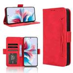 For OPPO Reno11 PJH110 Skin Feel Calf Texture Card Slots Leather Phone Case(Red)