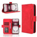 For OPPO Reno12 5G Global Skin Feel Calf Texture Card Slots Leather Phone Case(Red)