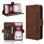 For OPPO Reno12 Pro 5G Global Skin Feel Calf Texture Card Slots Leather Phone Case(Brown)