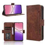 For OPPO A5 Pro Global Skin Feel Calf Texture Card Slots Leather Phone Case(Brown)