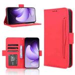 For OPPO Reno13 5G Global Skin Feel Calf Texture Card Slots Leather Phone Case(Red)