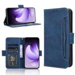 For OPPO Reno13 5G Global Skin Feel Calf Texture Card Slots Leather Phone Case(Blue)
