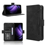 For OPPO Reno13 F 4G / 5G Skin Feel Calf Texture Card Slots Leather Phone Case(Black)