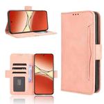 For OPPO F29 Pro 5G Skin Feel Calf Texture Card Slots Leather Phone Case(Pink)