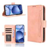 For OPPO Find X8s 5G Skin Feel Calf Texture Card Slots Leather Phone Case(Pink)