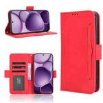 For OPPO Find X8s+ 5G Skin Feel Calf Texture Card Slots Leather Phone Case(Red)