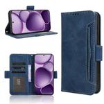 For OPPO Find X8s+ 5G Skin Feel Calf Texture Card Slots Leather Phone Case(Blue)