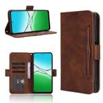 For OPPO A5 4G / 5G Global Skin Feel Calf Texture Card Slots Leather Phone Case(Brown)