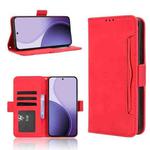 For OPPO Reno14 5G Global Skin Feel Calf Texture Card Slots Leather Phone Case(Red)