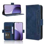 For OPPO Reno14 5G Global Skin Feel Calf Texture Card Slots Leather Phone Case(Blue)
