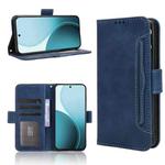 For OPPO Reno14 F 5G Skin Feel Calf Texture Card Slots Leather Phone Case(Blue)