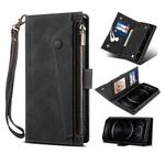 For iPhone 15 Pro ESEBLE Retro Frosted RFID Flip Leather Phone Case(Black)