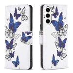 For Samsung Galaxy S23 FE 5G Colored Drawing Pattern Leather Phone Case(Butterflies)