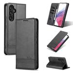 For Samsung Galaxy S23 FE 5G AZNS Magnetic Calf Texture Flip Leather Phone Case(Black)