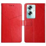 For OPPO A79 5G Y-shaped Pattern Flip Leather Phone Case(Red)