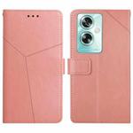 For OPPO A79 5G Y-shaped Pattern Flip Leather Phone Case(Pink)