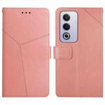 For OPPO A80 EU / A3 Pro Global Y-shaped Pattern Flip Leather Phone Case(Pink)