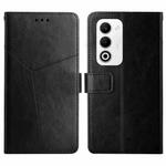 For OPPO A5 5G Global Y-shaped Pattern Flip Leather Phone Case(Black)