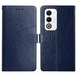 For OPPO A5 5G Global Y-shaped Pattern Flip Leather Phone Case(Blue)
