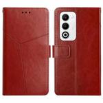 For OPPO A5 5G Global Y-shaped Pattern Flip Leather Phone Case(Brown)