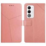 For OPPO A5 5G Global Y-shaped Pattern Flip Leather Phone Case(Pink)