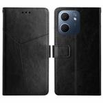 For OPPO A5x 4G Global / 5G Global Y-shaped Pattern Flip Leather Phone Case(Black)