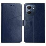 For OPPO A5x 4G Global / 5G Global Y-shaped Pattern Flip Leather Phone Case(Blue)