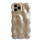 For iPhone 14 Pro Wave Bubbles TPU Phone Case(Champagne Gold)