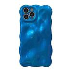 For iPhone 14 Pro Wave Bubbles TPU Phone Case(Blue)