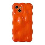 For iPhone 13 Wave Bubbles TPU Phone Case(Pearlescent Orange)
