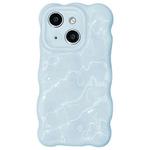 For iPhone 13 Wave Bubbles TPU Phone Case(Baby Blue)