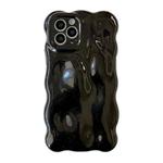 For iPhone 13 Pro Wave Bubbles TPU Phone Case(Pearlescent Black)