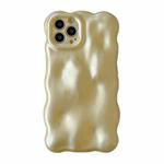 For iPhone 13 Pro Max Wave Bubbles TPU Phone Case(Pearlescent Yellow)
