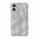 For iPhone 12 Wave Bubbles TPU Phone Case(Glitter Pink)