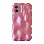 For iPhone 12 Wave Bubbles TPU Phone Case(Pearlescent Pink)