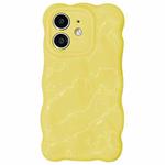 For iPhone 12 Wave Bubbles TPU Phone Case(Baby Yellow)