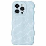 For iPhone 12 Pro Wave Bubbles TPU Phone Case(Baby Blue)