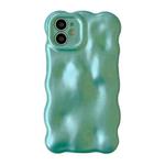 For iPhone 11 Wave Bubbles TPU Phone Case(Pearlescent Green)