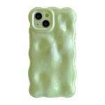 For iPhone 15 Plus Wave Bubbles TPU Phone Case(Green)