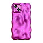 For iPhone 15 Plus Wave Bubbles TPU Phone Case(Purple)