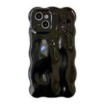 For iPhone 15 Plus Wave Bubbles TPU Phone Case(Pearlescent Black)