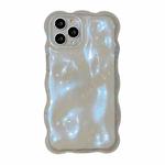 For iPhone 15 Pro Wave Bubbles TPU Phone Case(Glitter Blue)