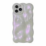 For iPhone 15 Pro Max Wave Bubbles TPU Phone Case(Glitter Pink)