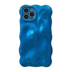 For iPhone 15 Pro Max Wave Bubbles TPU Phone Case(Blue)