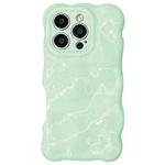 For iPhone 16 Pro Max Wave Bubbles TPU Phone Case(Baby Green)